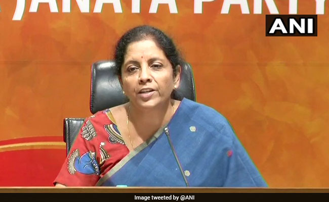"Congress' Nawaz Sharif Moment": Nirmala Sitharaman On I-T Cases Against P Chidambaram