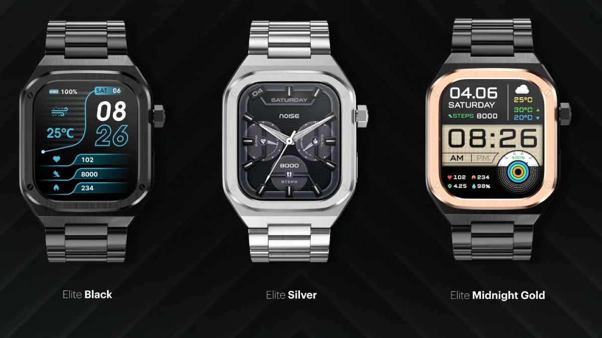 Noise ColorFit Chrome Smartwatch With 1.85-Inch AMOLED Screen Launched in India: Price, Specifications