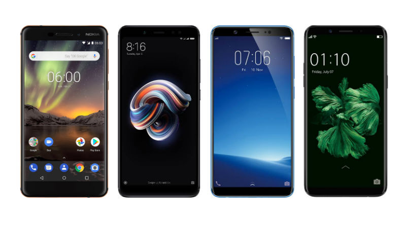 Nokia 6 (2018) vs Redmi Note 5 Pro, Vivo V7, Oppo F5: Price in India, Specifications Compared