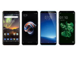 Nokia 6 (2018) vs Redmi Note 5 Pro, Vivo V7, Oppo F5: Price in India, Specifications Compared