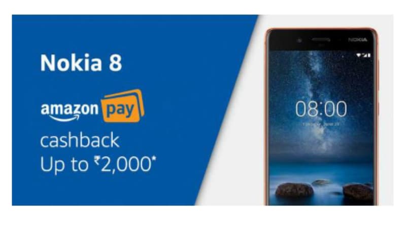 Nokia 6, Nokia 8 Available With Discounts, Cashbacks, and Other Offers During Amazon India's Nokia Mobile Week