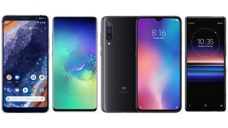 Nokia 9 PureView vs Samsung Galaxy S10+ vs Mi 9 vs Sony Xperia 1: Price, Specifications Compared