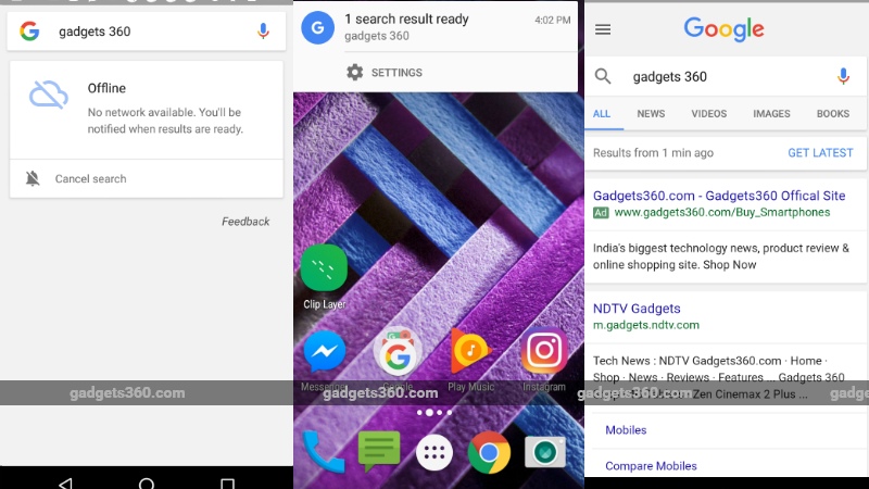Google App for Android Gets 'Offline Search', Enables Users to Save Searches for Later