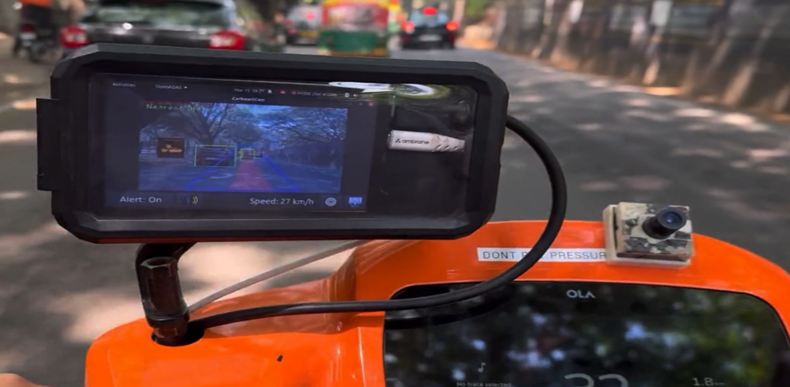 Ola Electric Testing Small Screens for Driver Assistance on S1 Pro Scooter, CEO Teases