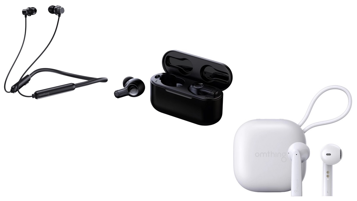 1More Launches Omthing AirFree Lace Neckband, AirFree TWS, AirFree Pods Earphones in India