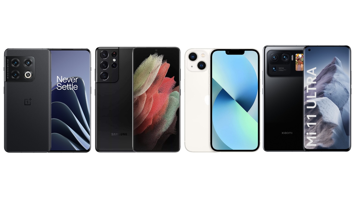 OnePlus 10 Pro vs Samsung Galaxy S21 Ultra vs iPhone 13 vs Xiaomi Mi 11 Ultra: Price, Specifications Compared