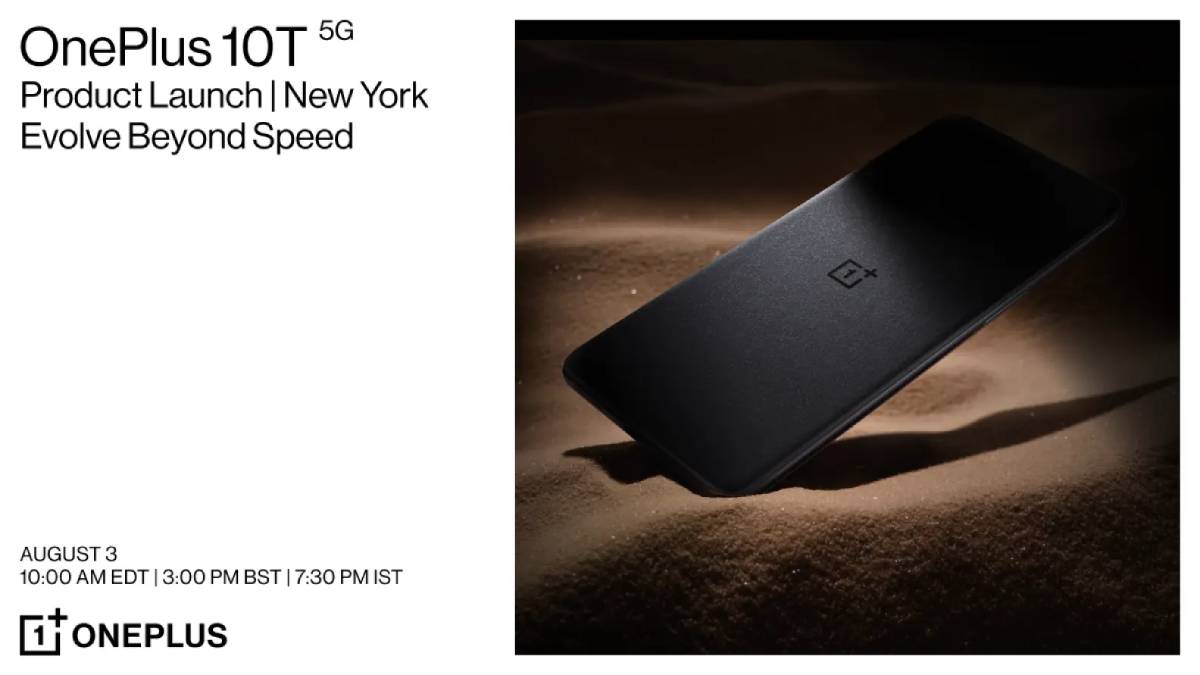 OnePlus 10T 5G Set to Launch alongside OxygenOS 13 on August 3 at NYC Event: Details 