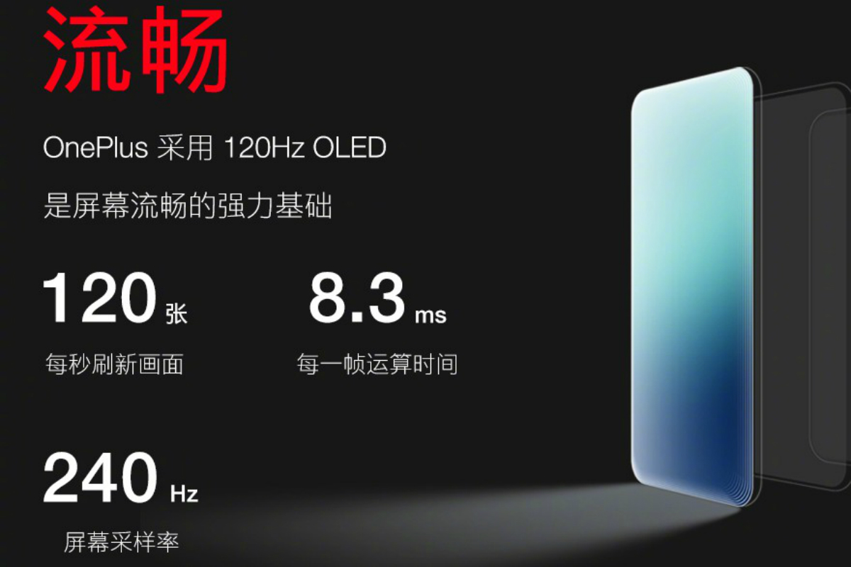 OnePlus 120Hz QHD+ Fluid Display Technology Announced With MEMC Chip
