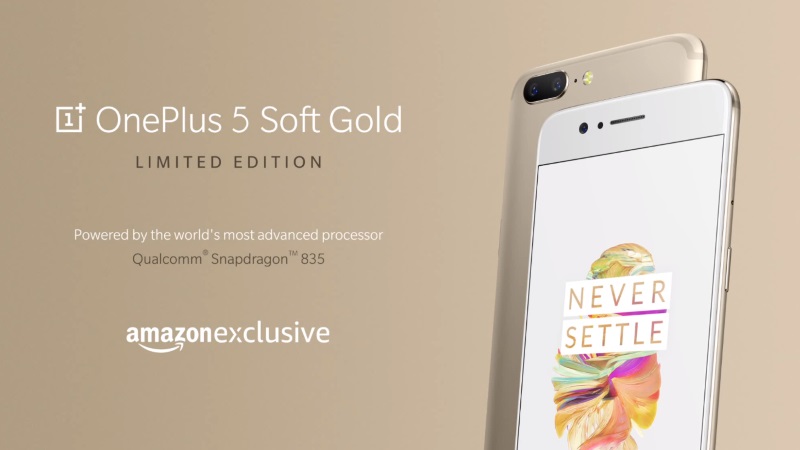 OnePlus 5 Limited Edition Soft Gold Variant Launched, Goes on Sale in India on Wednesday