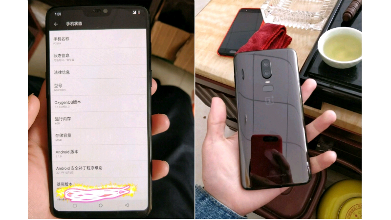 OnePlus 6 Leaked Images Show iPhone X-Like Notch and Vertical Dual Camera Setup