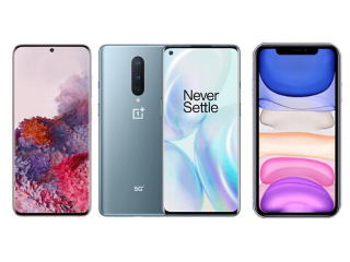 OnePlus 8 vs Samsung Galaxy S20 vs iPhone 11