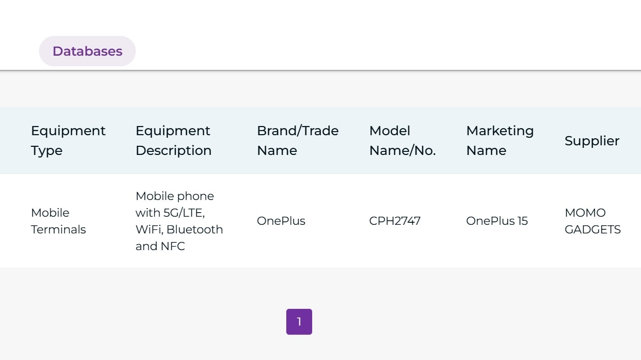 oneplus imda OnePlus 15