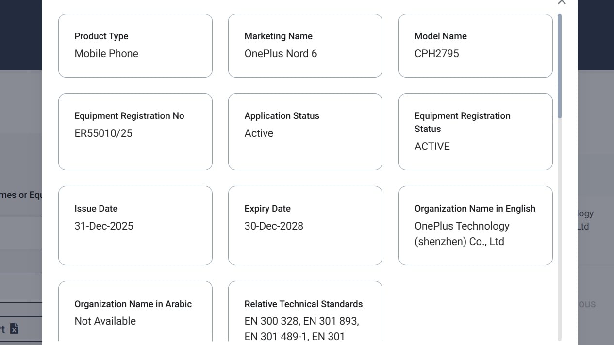 oneplus nord 6 tdra OnePlus Nord 6