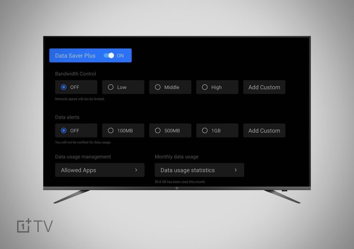 oneplus tv data saver plus OnePlus TV Data Saver Plus