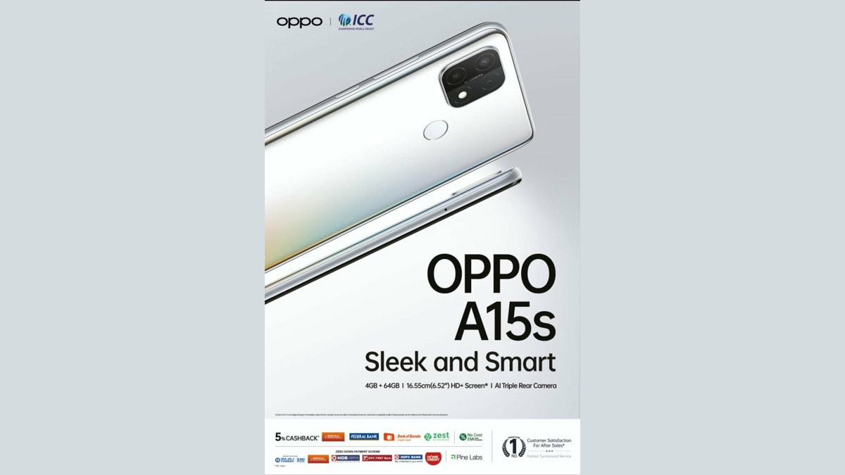 Oppo A15s Design, Specifications Spotted in Leaked Poster