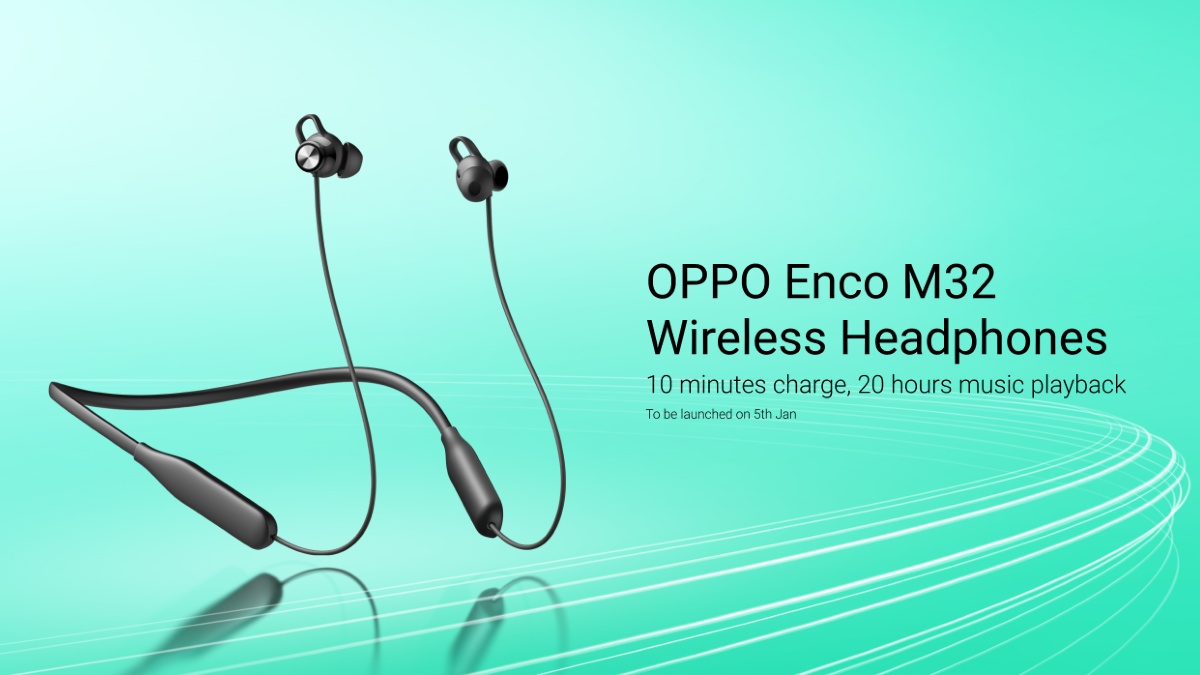 Oppo Enco M32 Earphones India Launch Set for January 5, Specifications Revealed
