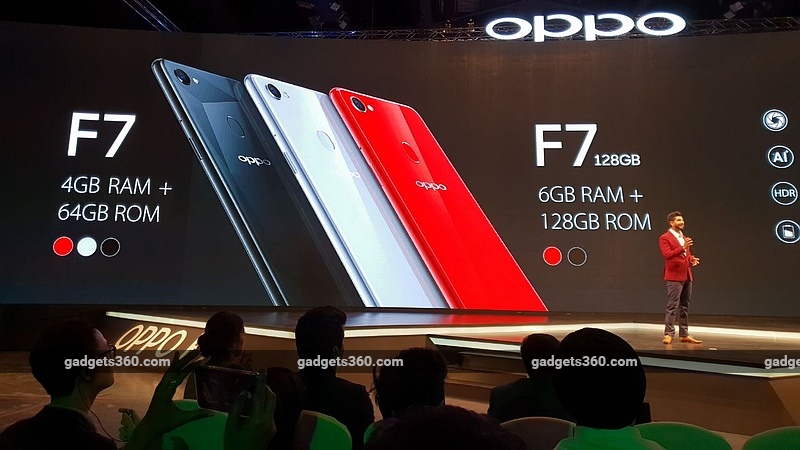 Oppo F7 With 25-Megapixel Selfie Camera Launched in India; Price Starts at Rs. 21,990