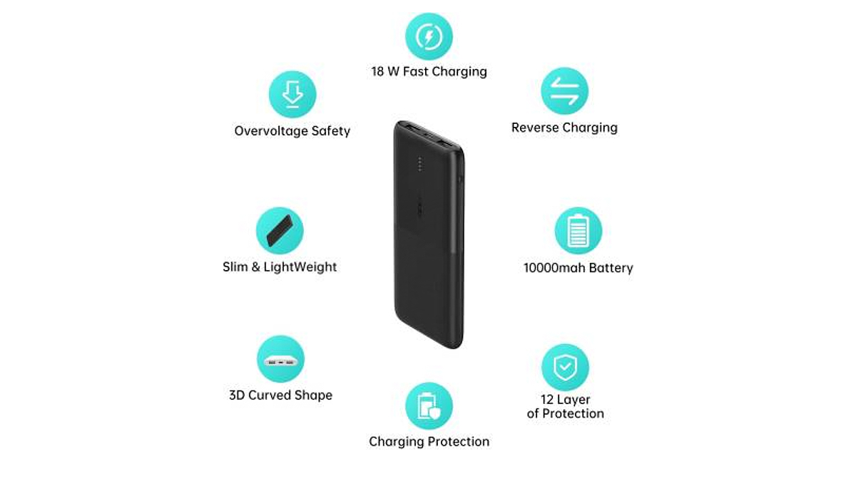 Oppo Power Bank 2 With 10,000mAh Capacity, 18W Fast Charging Launched in India, Priced at Rs. 1,299