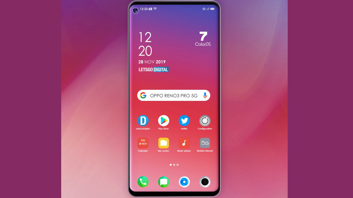 Oppo Reno 3 5G Teased to Pack 4,025mAh Battery, Reno 3 Pro 5G Render Leak Suggests Hole-Punch Display