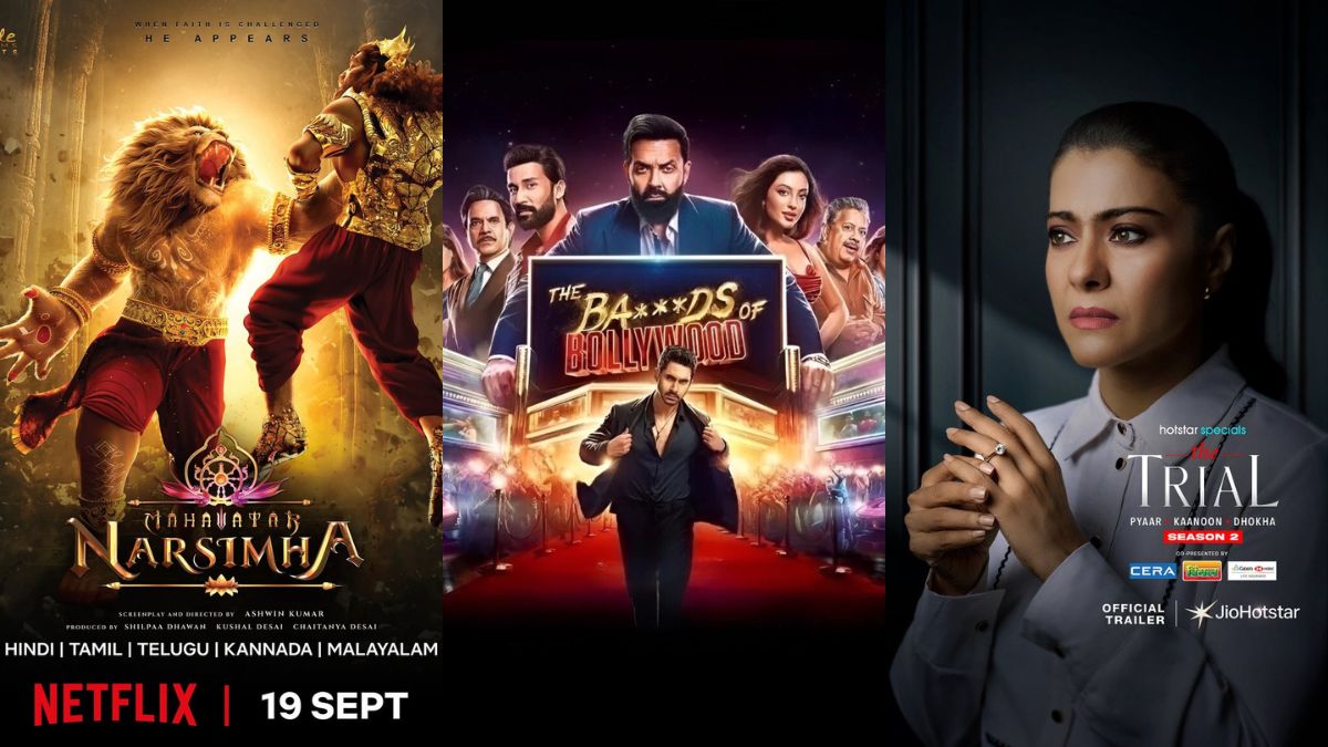 OTT Releases This Week (Sept 15 - Sept 21): Mahavatar Narsimha, The Bads of Bollywood, Article 370, The Trial Season 2, and More