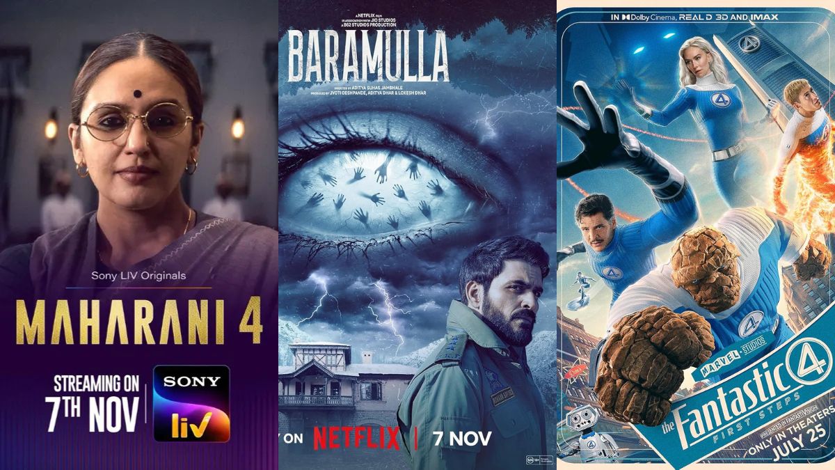Top OTT Releases of the Week (Nov 3 - Nov 9): Baramulla, Maharani Season 4, Bad Girl, The Fantastic Four: First Steps, Mirai Hindi, and More