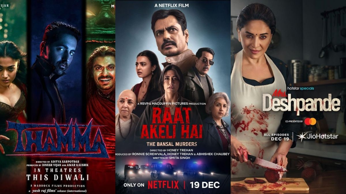 OTT Releases of the Week (Dec 15 - Dec 21): Thamma, Mrs Deshpande, Raat Akeli Hai: The Bansal Murders, Fallout Season 2, and More