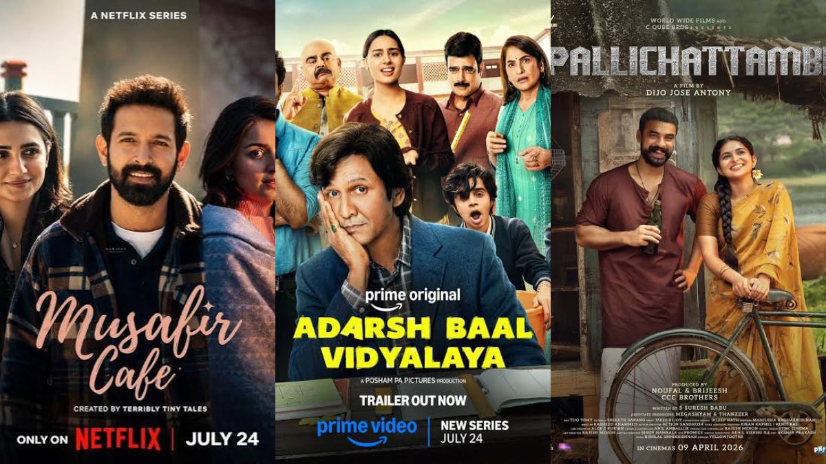 New OTT Releases This Week (July 20 - July 26): Musafir Cafe, Adarsh Baal Vidyalaya, Pallichattambi, Stuart Fails to Save the Universe, and More
