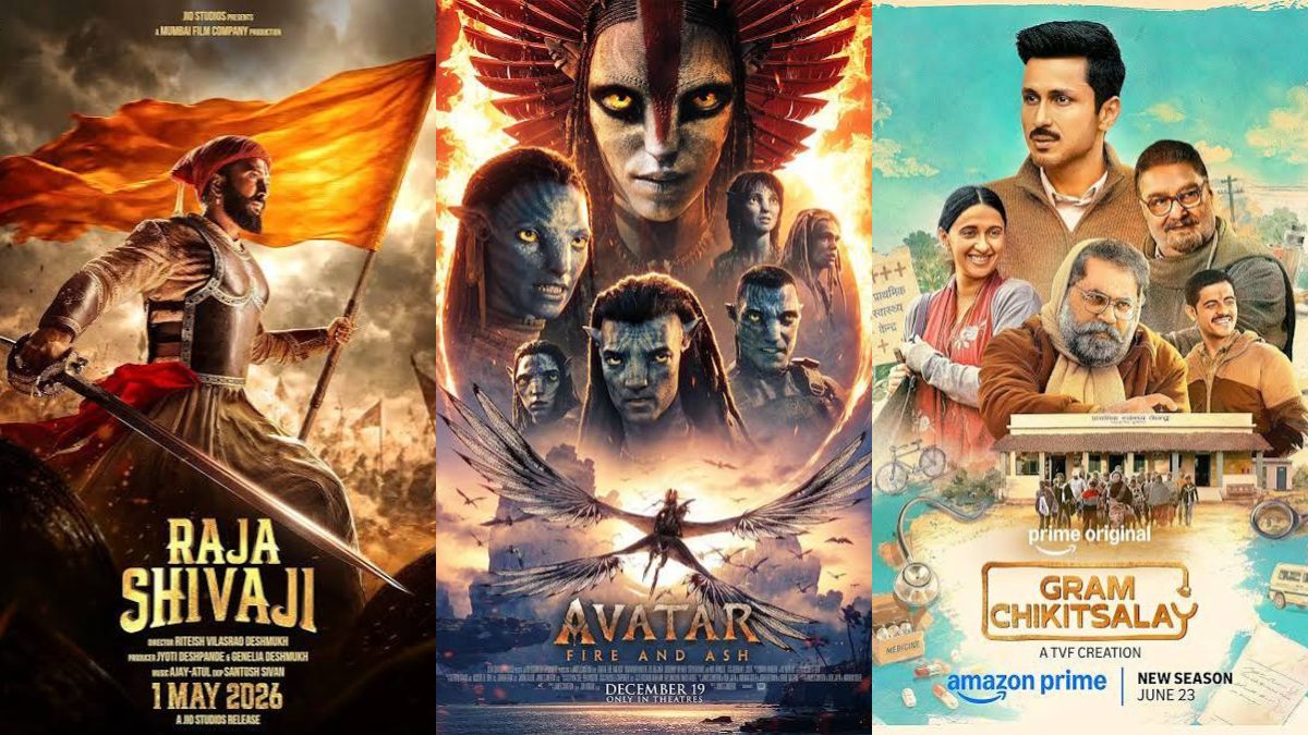 New OTT Releases This Week (June 22 - June 28): Raja Shivaji, Gram Chikitsalay Season 2, Avatar Fire and Ash, Perfect Family, Lock Upp S2, and More