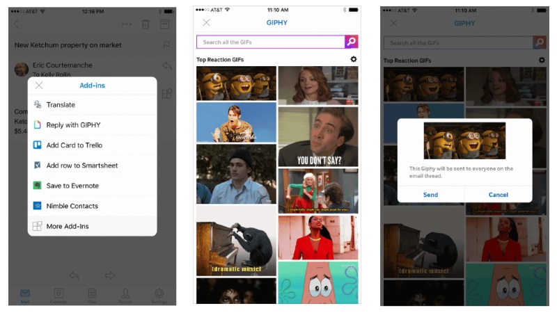 Microsoft Outlook for iOS Now Supports Add-Ins From Evernote, Giphy, and Others
