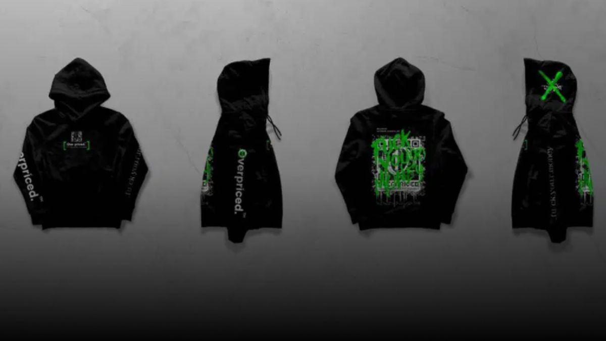 Virtual NFT Hoodie from Label Overpriced Sells for $26,000