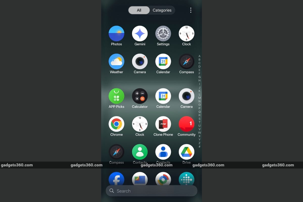 oxygenos 16 app drawer OxygenOS 16 app drawer