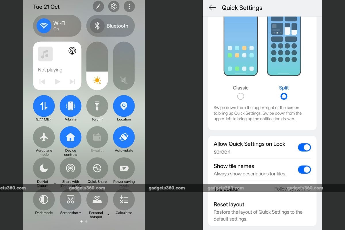 oxygenos 16 quick settings OxygenOS 16 Quick Settings