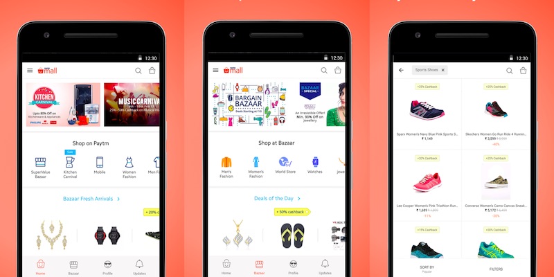 Paytm Mall Standalone App Launched for E-commerce Services