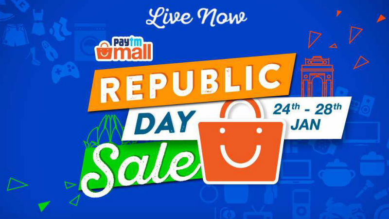 Paytm Mall Republic Day Sale Offers Cashbacks and Discounts on Smartphones, Laptops, and More