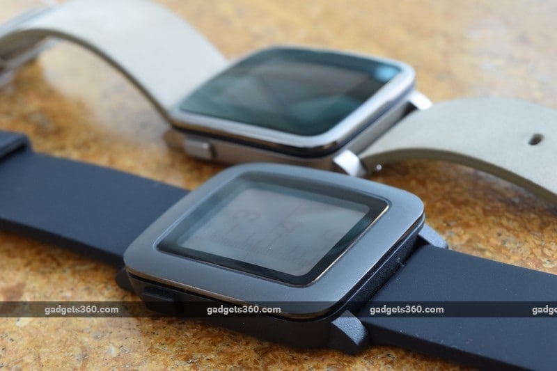 Pebble time steel online silver