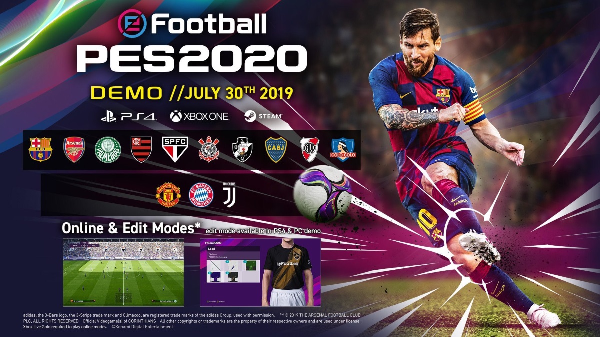 eFootball PES 2020 Demo Release Date, Download Size, Teams, System Requirements, and More