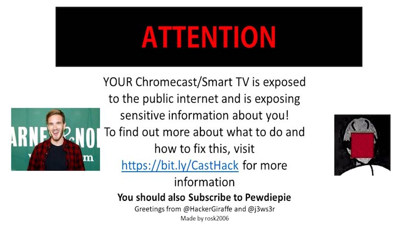 PewDiePie Promoted by Hackers Exploiting Router UPnP Vulnerability to Hijack Chromecasts