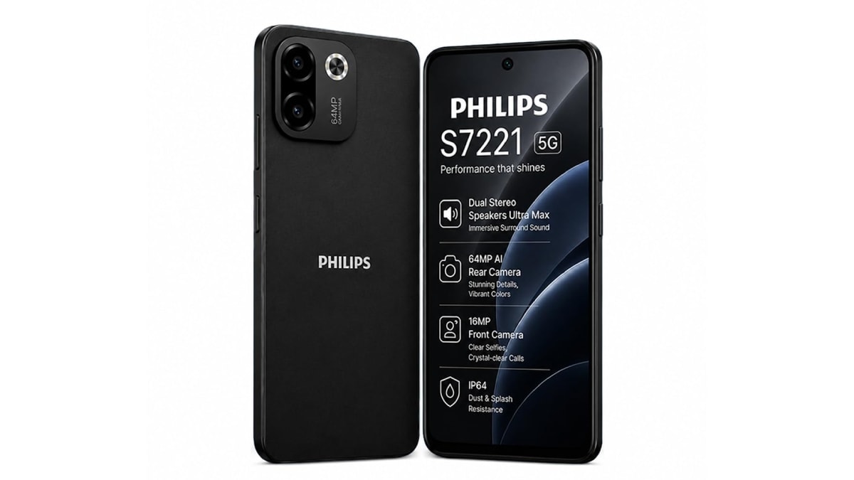 Philips S7221 5G Launched in India With 64-Megapixel Main Camera, 5,700mAh Battery