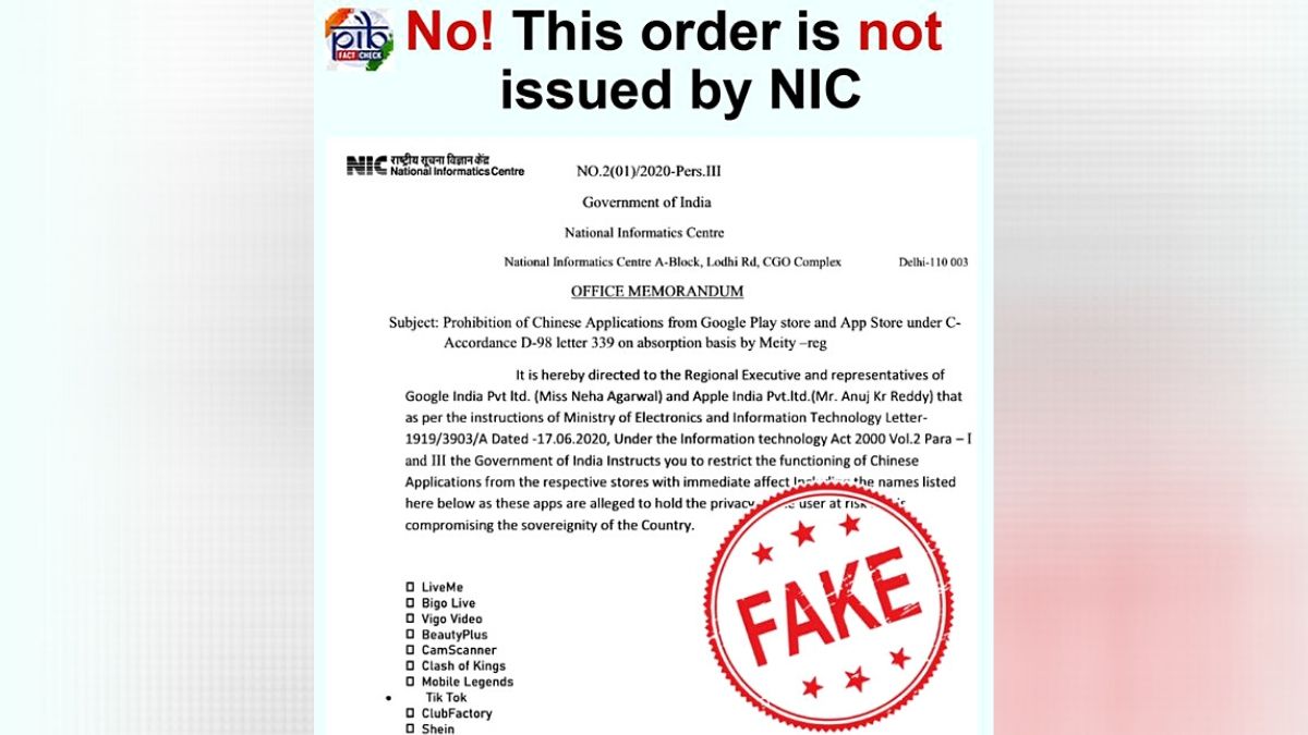 Chinese Apps: Government Denies Passing Order to Ban TikTok, CamScanner, Others From Google Play, App Store