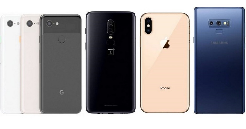 Google Pixel 3 vs OnePlus 6 vs iPhone XS vs Samsung Galaxy Note 9: Price in India, Specifications Compared