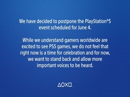 Sony PlayStation 5 Event Delayed Amid US Unrest Sony PlayStation 5 Event Delayed Amid US Unrest