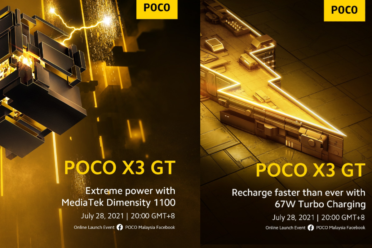 Poco X3 GT With MediaTek Dimensity 1100 SoC to Launch on July 28, Renders Leak Online