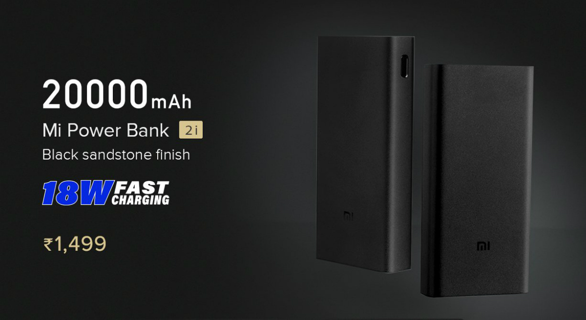 20000mAh Mi Power Bank 2i With Dual USB Ports Launched in India at Rs. 1,499