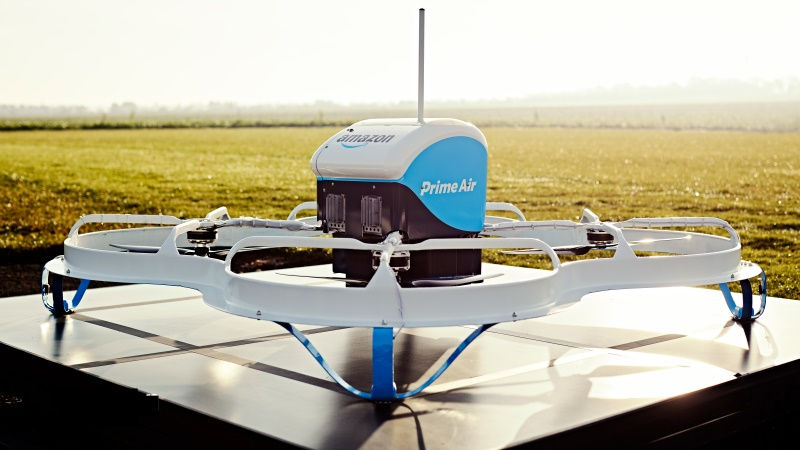 Amazon Issued Patent for Delivery Drones That Can React to Screaming, Flailing Arms