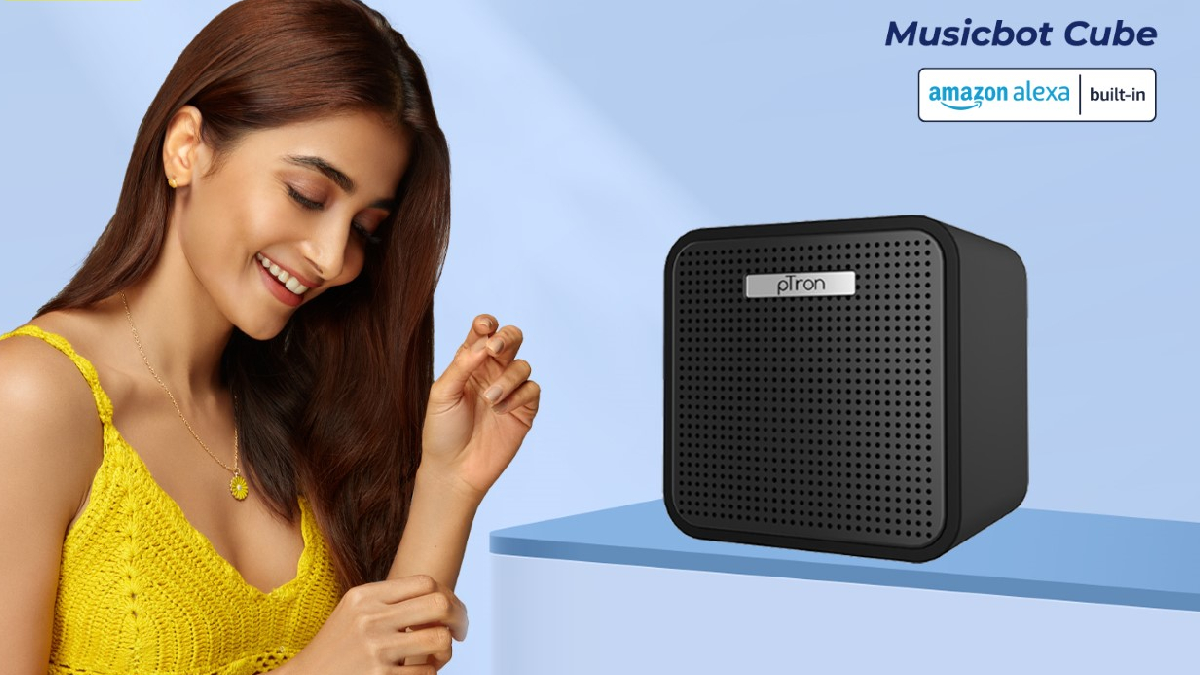 Ptron Musicbot Cube Smart Speaker Launched in India With Inbuilt Alexa Support