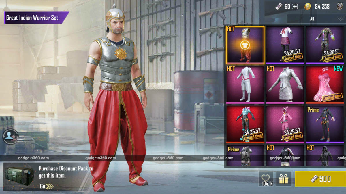 PUBG Mobile Gets a Baahubali-Inspired 'Great Indian Warrior' Outfit, Now Available With Limited Time Discount