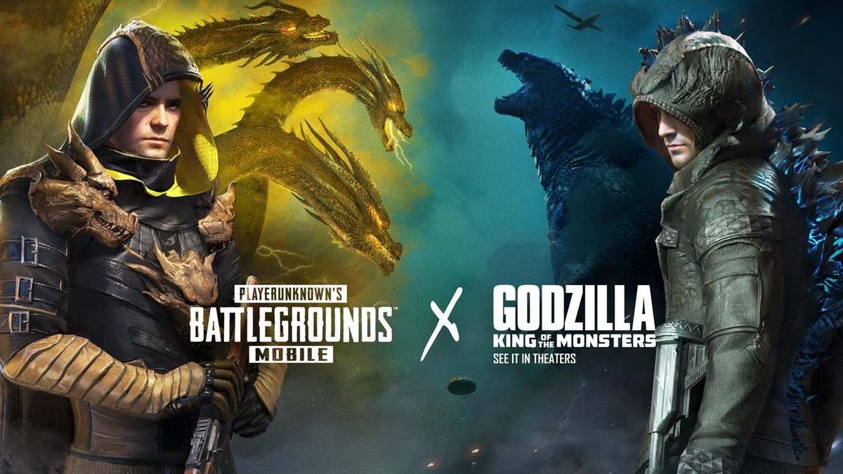 PUBG Mobile x Godzilla: King of the Monsters Crossover - New Outfits, Godzilla Coins, Titan Graffiti, and More