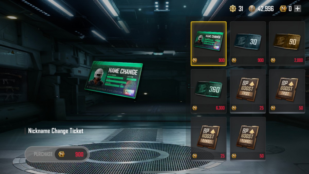 PUBG: New State Nickname Change Ticket Now Available for Purchase in NC Store