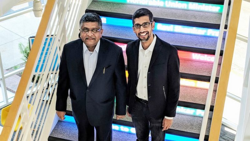 Prasad Meets Pichai, Seeks Google's Involvement in Empowering Indians