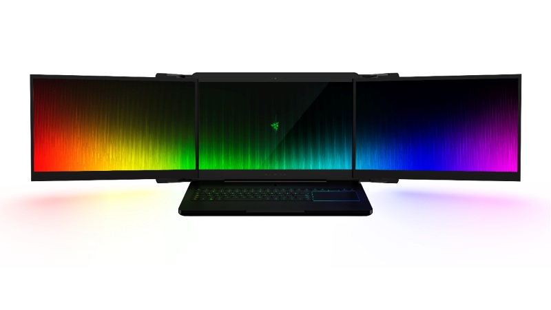 Razer Unveils Project Valerie Laptop With Three 4K Displays, Project Ariana Projection System at CES 2017